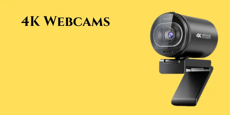 High-quality 4K webcam for professional video conferencing