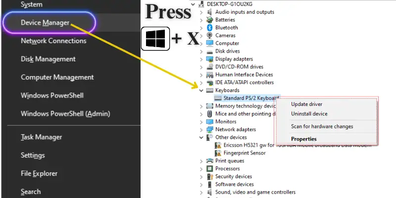 Guide to fix keyboard issues by updating drivers on Windows.